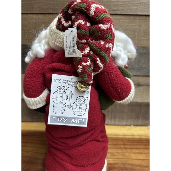 Expandable Plush Santa Decor 14”-21” Tall - Picture 4 of 5